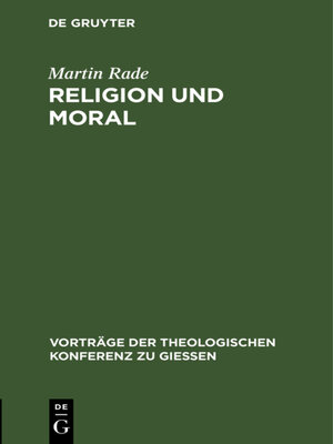 cover image of Religion und Moral